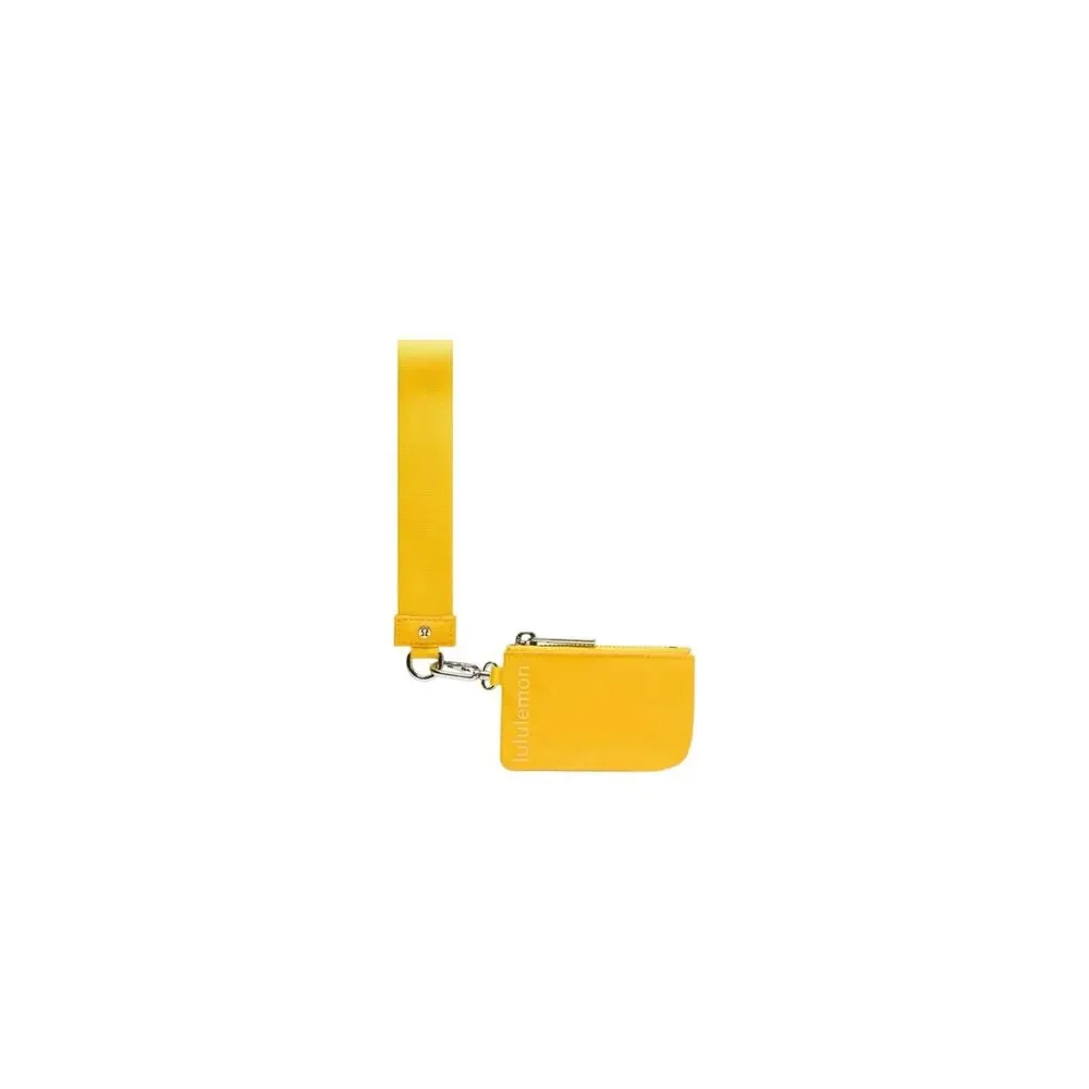 Lululemon yellow new wristlet